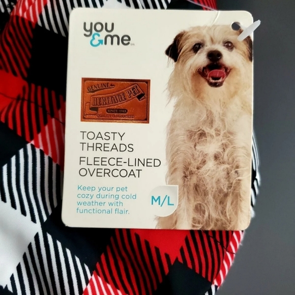 Dog Fleece-Lined Overcoat. M/L - Picture 4 of 4